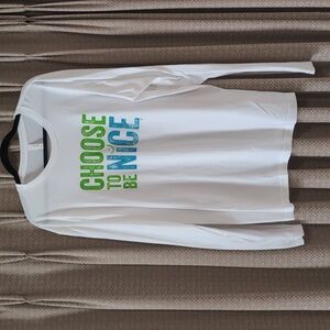 Unisex Size XL Choose To Be Nice Long Sleeve T-shirt
